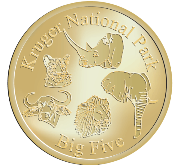 Kruger National Park – Big Five - National Tokens